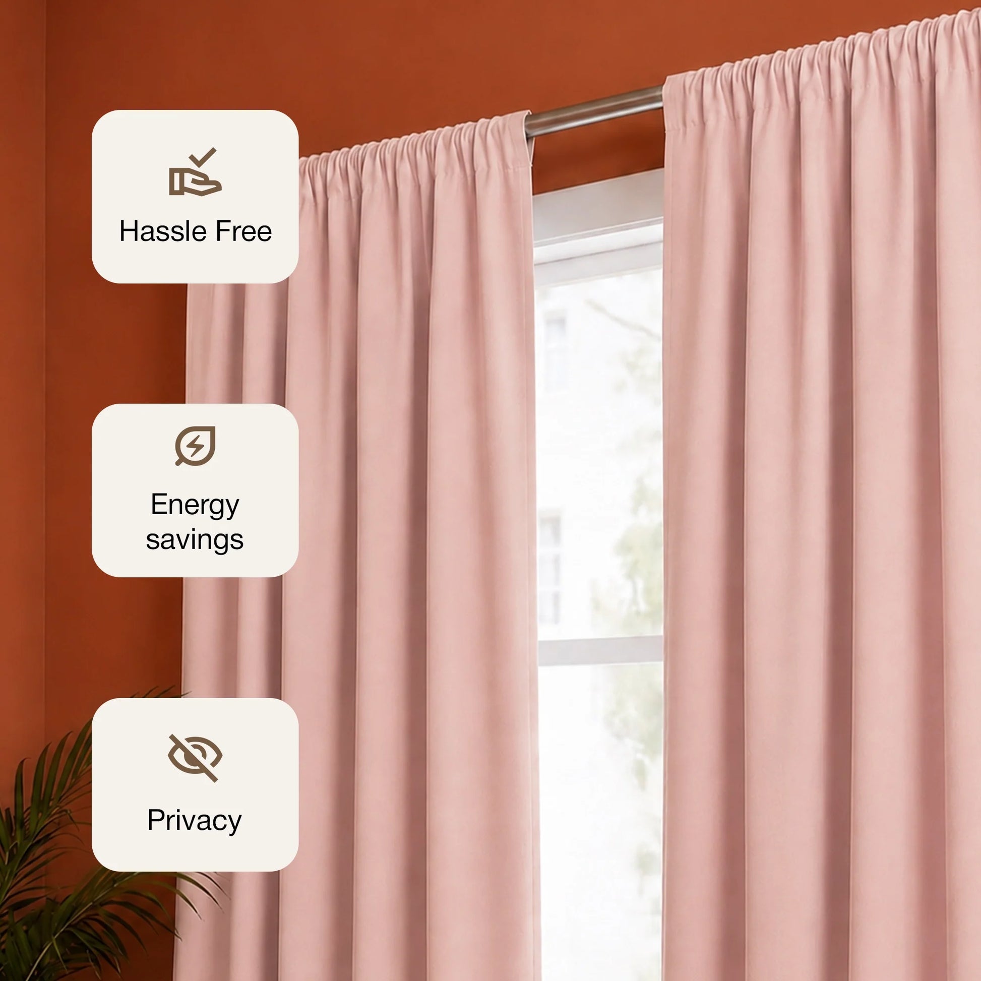 Fort Essential - Black Backing Blackout Curtain-3