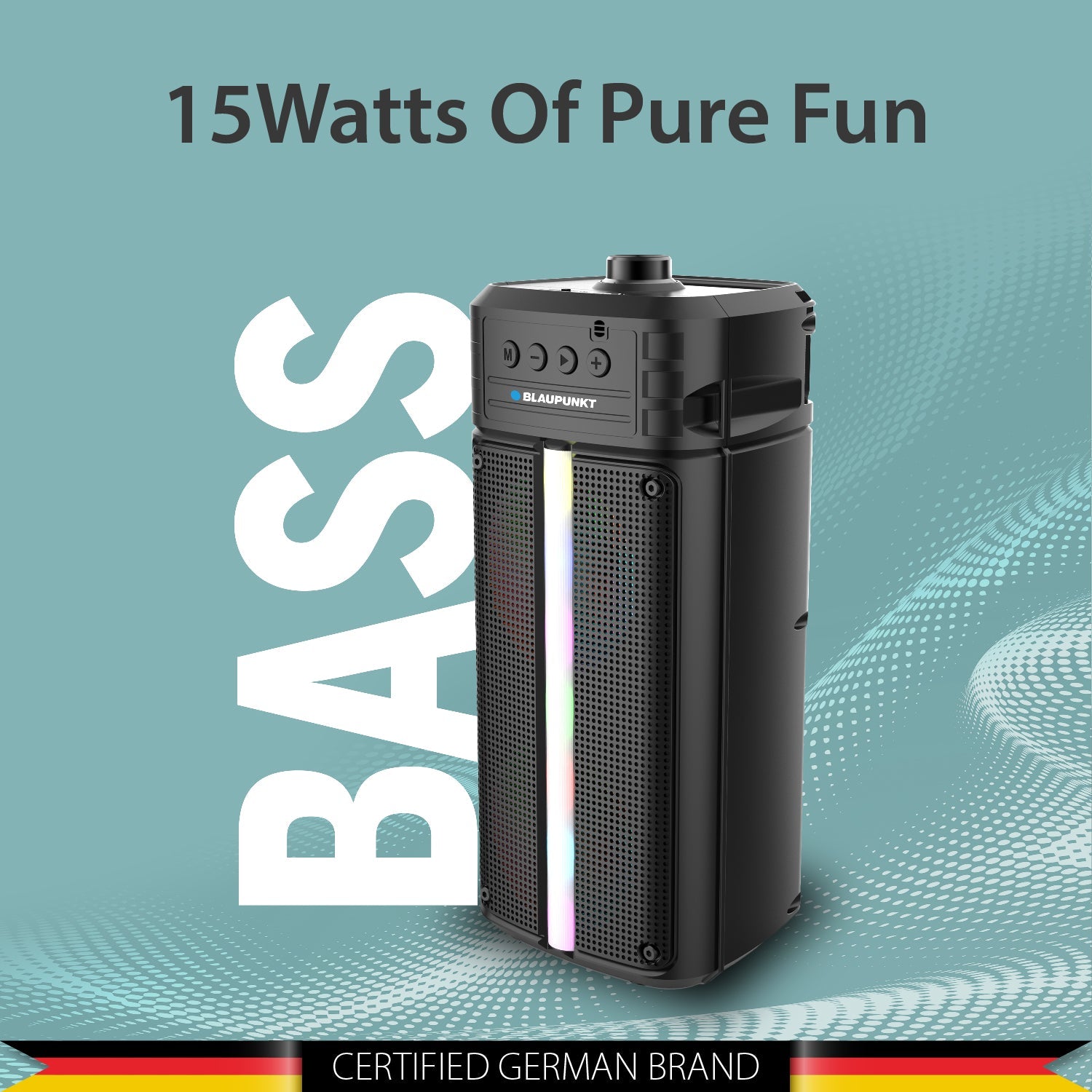 PS15 Wireless Bluetooth Party Speaker (Black)-3