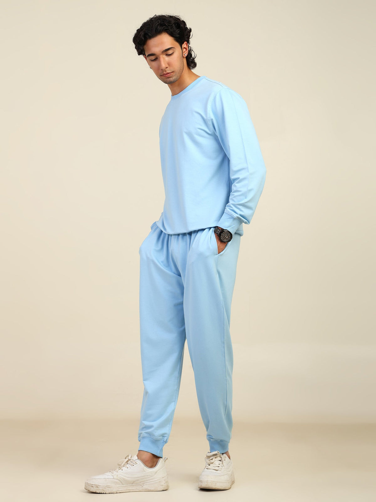 Naturefab Men's Organic Bamboo All Season Co-ord Sky Blue