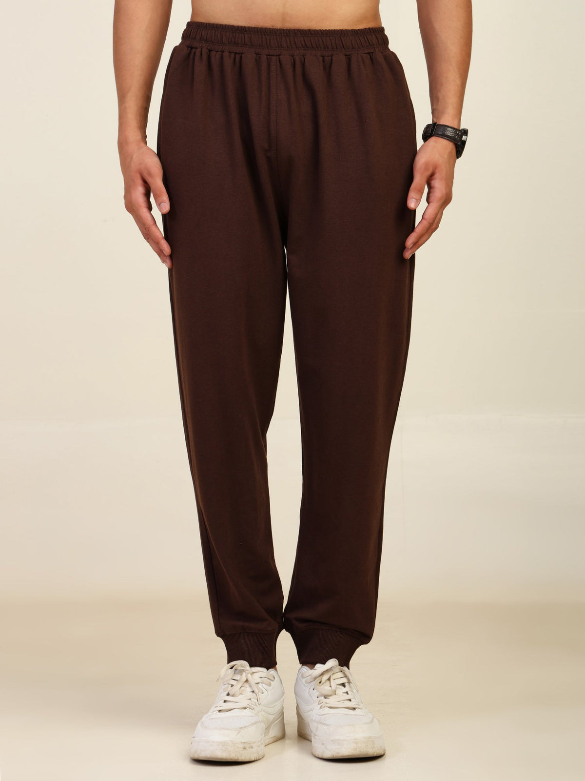 Naturefab Men’s Organic Bamboo Trackpants Coffee Bean-1
