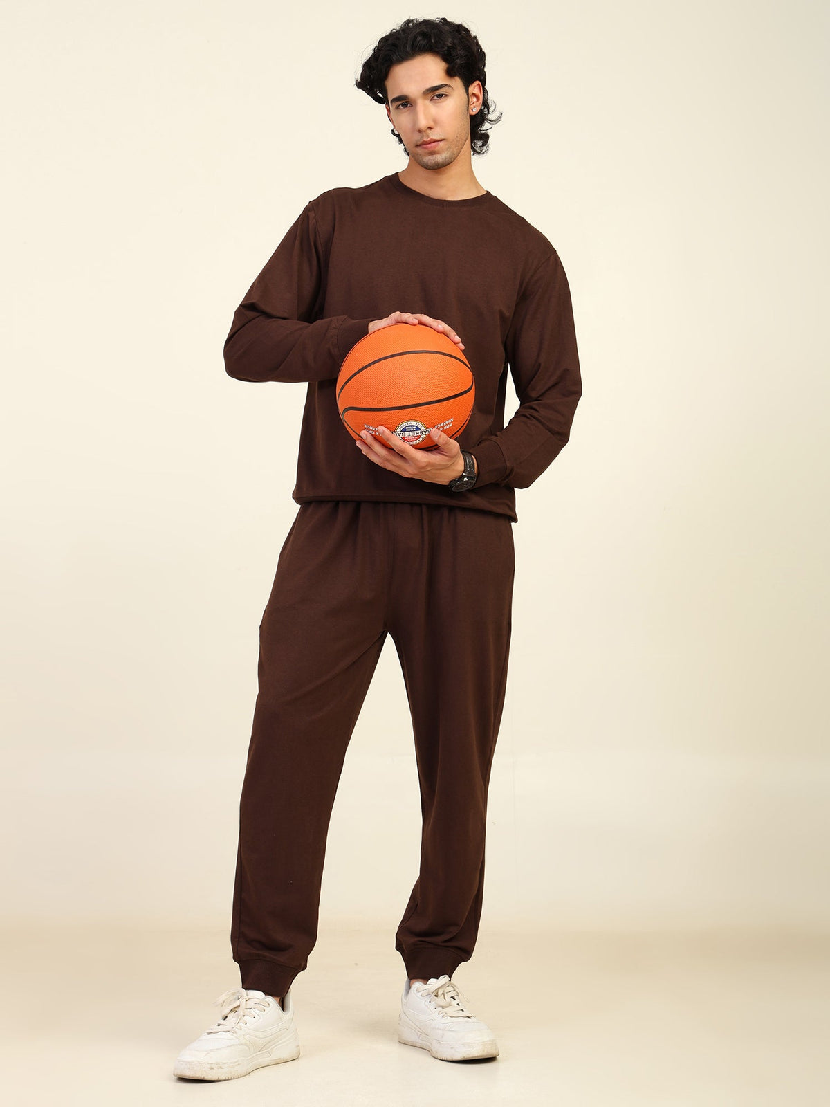 Naturefab Men's Organic Bamboo All Season Co-ord Coffee Bean-2