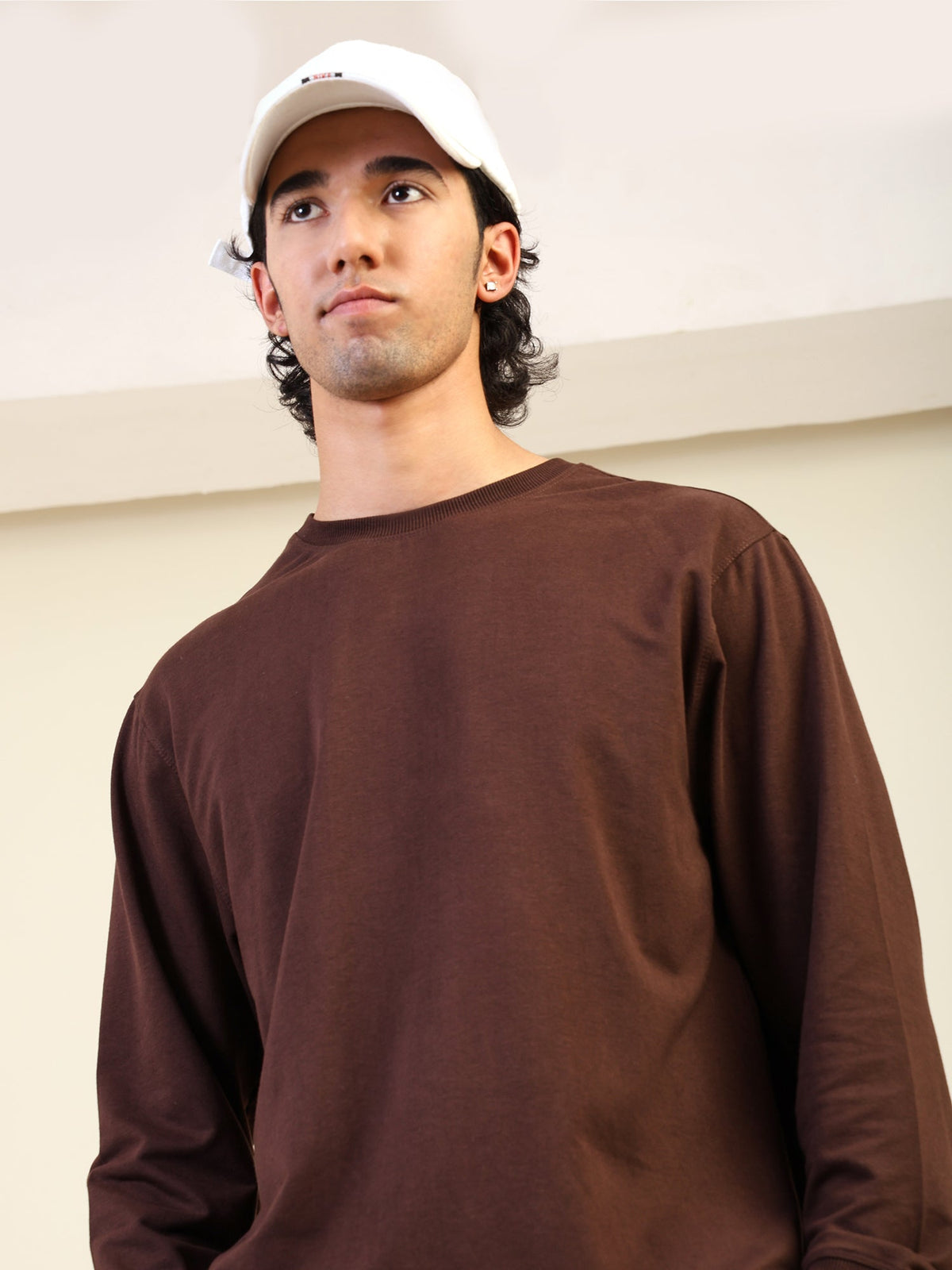 Naturefab Men's Organic Bamboo Terry Sweatshirt Coffee Bean-4