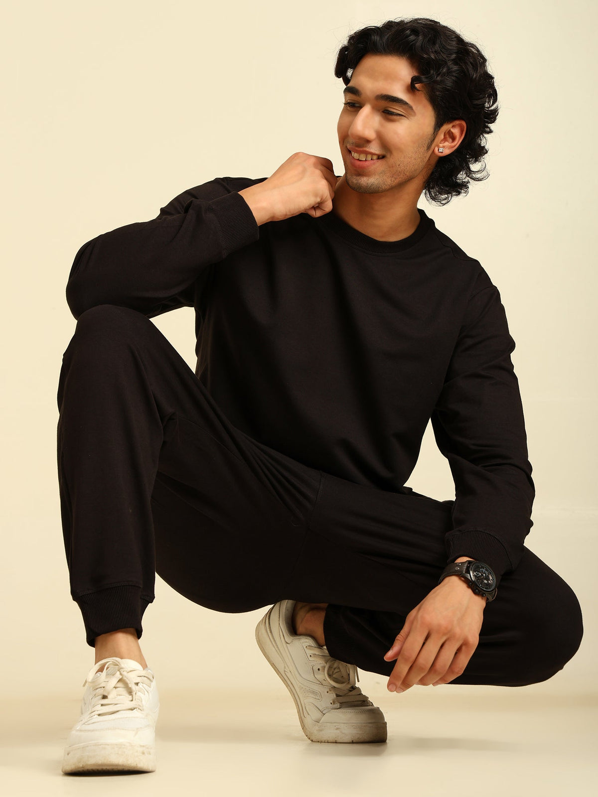 Naturefab Men’s Organic Bamboo Trackpants Black-3