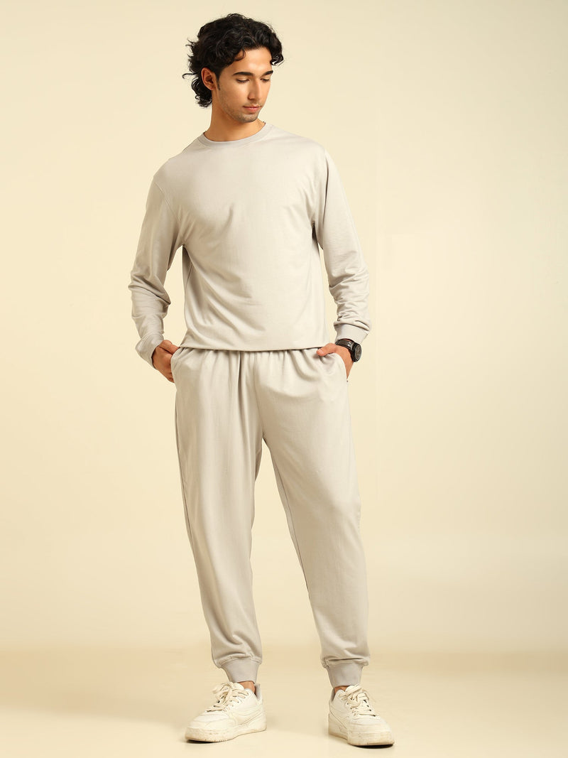 Naturefab Men’s Organic Bamboo Trackpants Harbour Mist-2