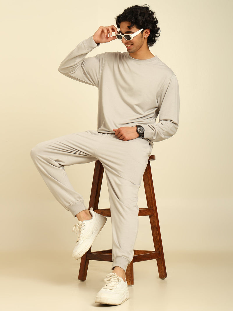 Naturefab Men's Organic Bamboo All Season Co-ord Harbour Mist-6