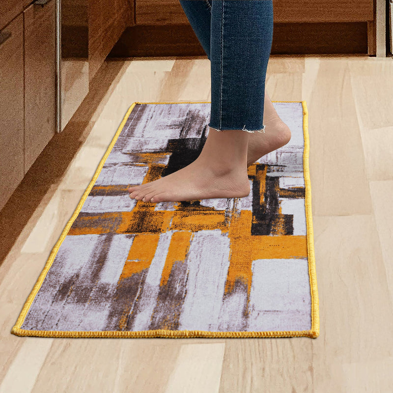 Imprimer Scribble - Digitally Printed Felt Runner Rug (Multicolor)-10