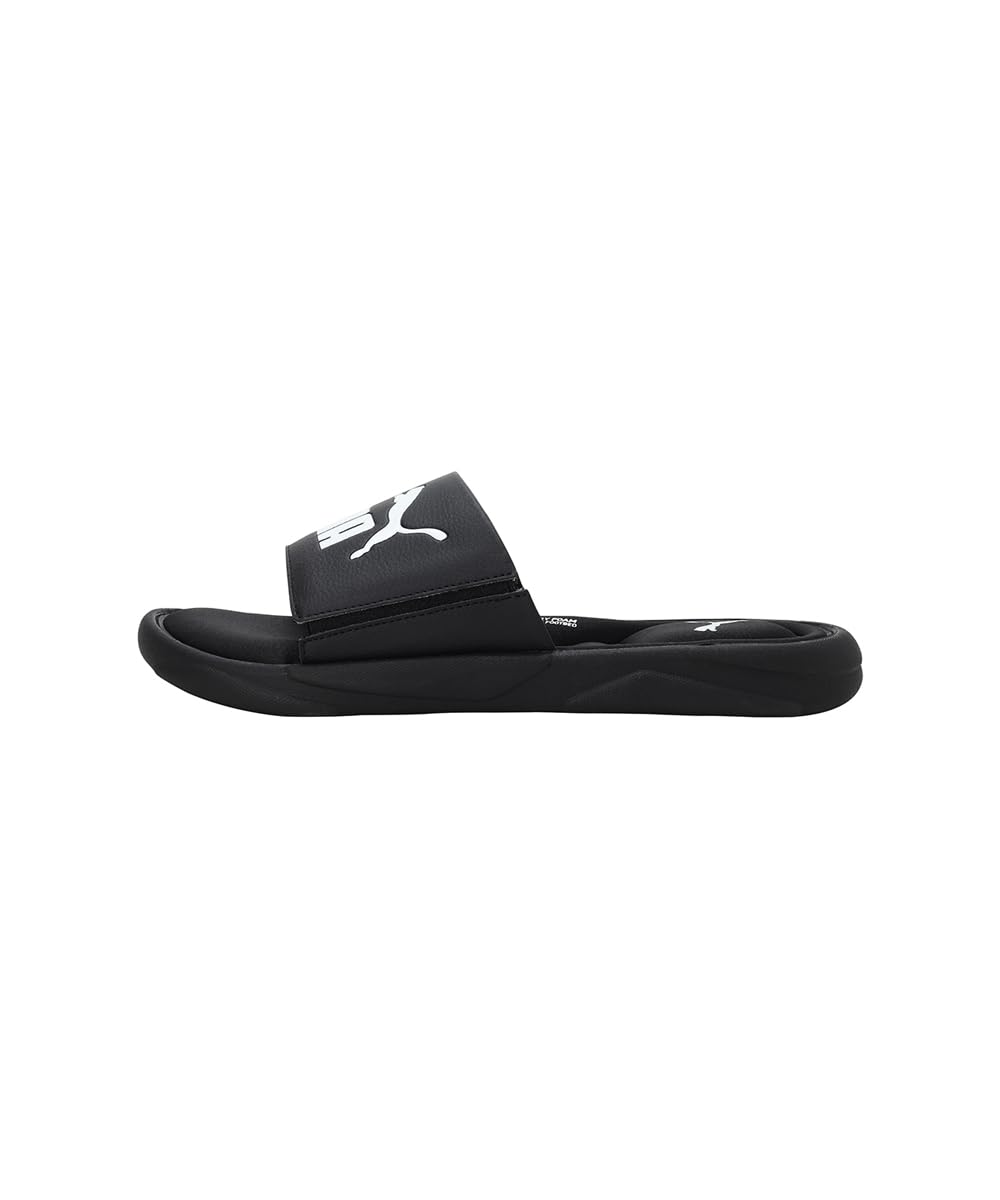 PUMA Puma Unisex Adult Royalcat Memory Foam Slide 9 UK Black-Black-White - image 1
