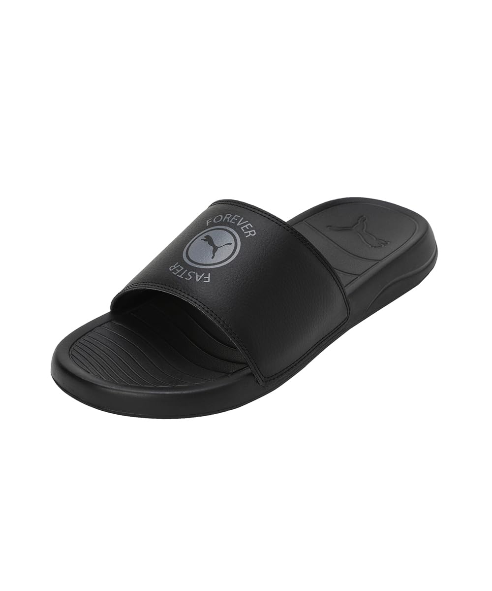 PUMA Xerxes Slides - Black-Gray Tile