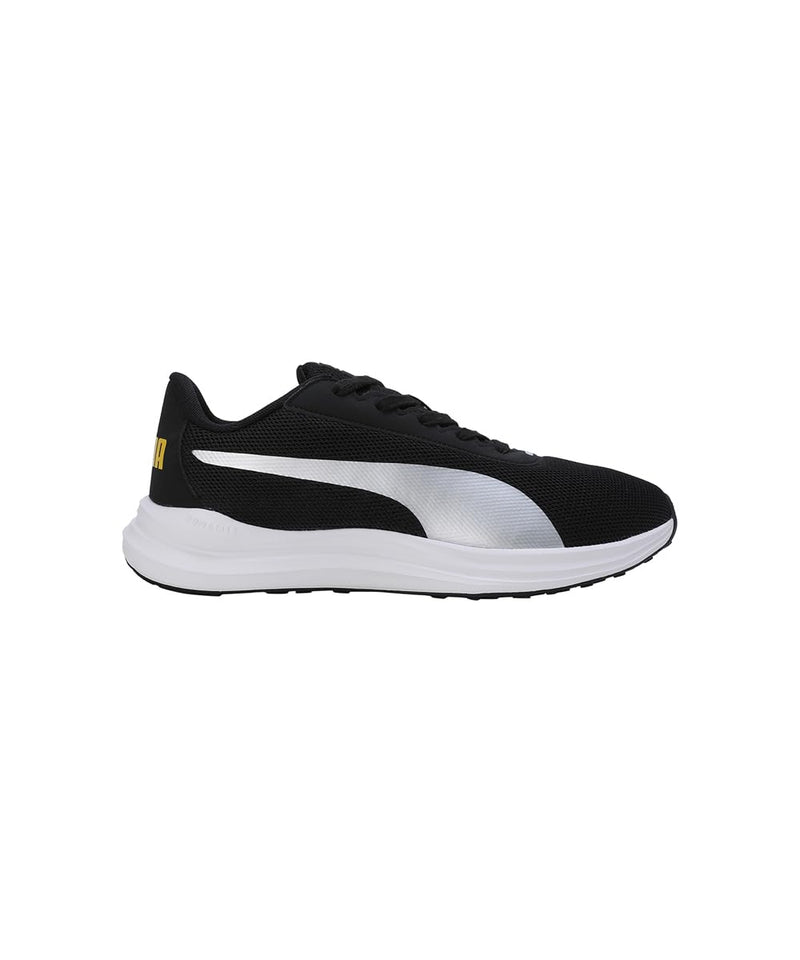 PUMA Puma Mens Fierce Runner Running Shoe 9 UK Black-Silver-Yellow Sizzle - image 3