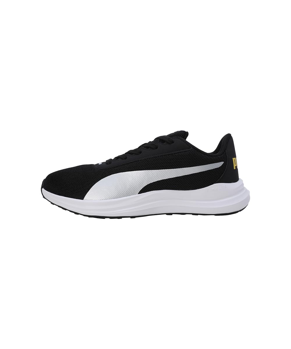 PUMA Puma Mens Fierce Runner Running Shoe 11 UK Black-Silver-Yellow Sizzle - image 2
