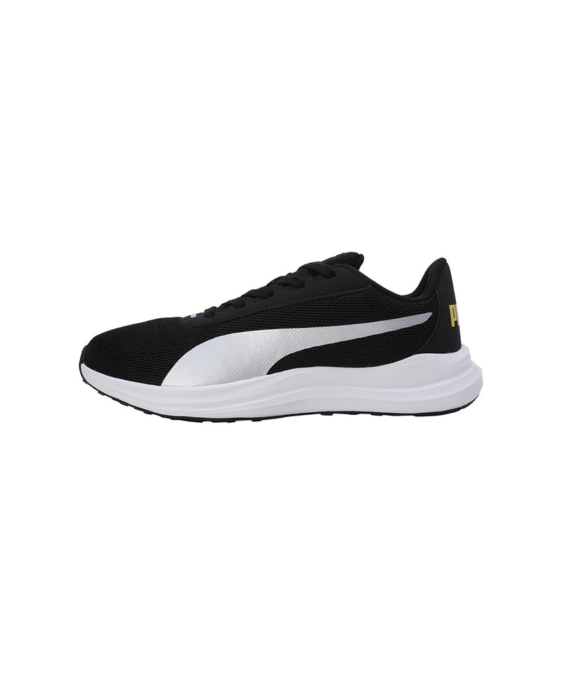 PUMA Puma Mens Fierce Runner Running Shoe 11 UK Black-Silver-Yellow Sizzle - image 2