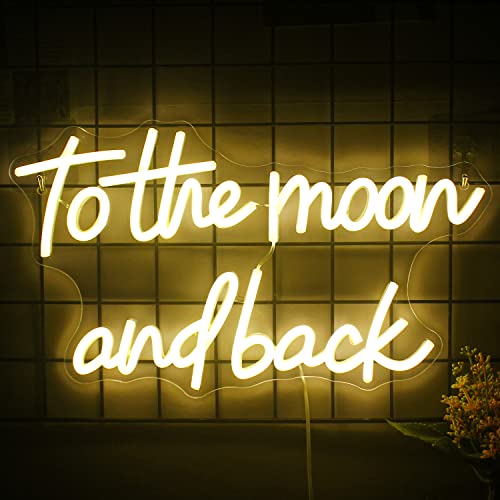 To The Moon and Back Neon Sign | Neon Signs India — Image 5