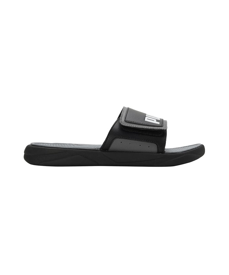 PUMA Royalcat Comfort Slides - Black-Cool Dark Gray-White