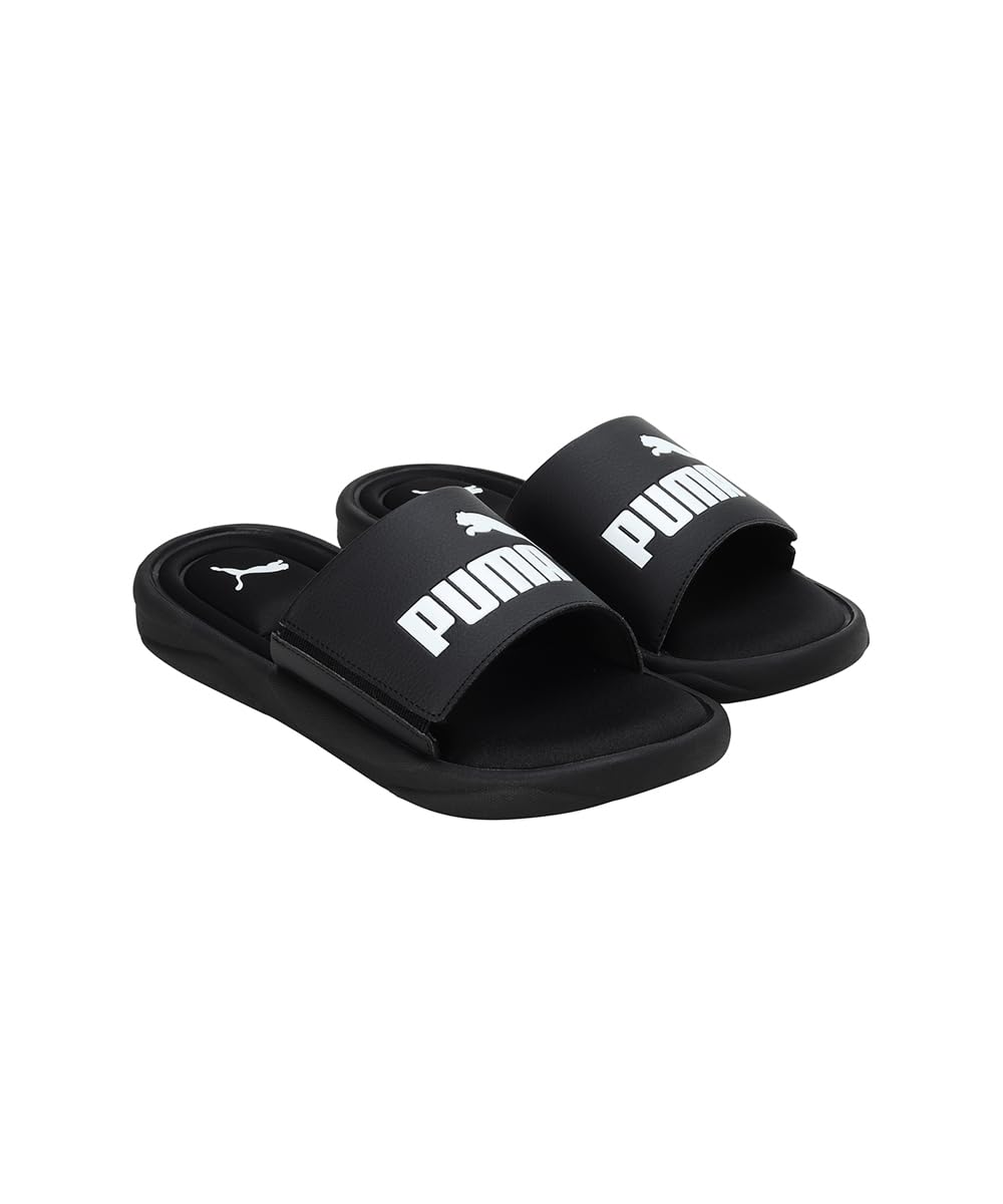 PUMA Puma Unisex Adult Royalcat Memory Foam Slide 9 UK Black-Black-White - image 4