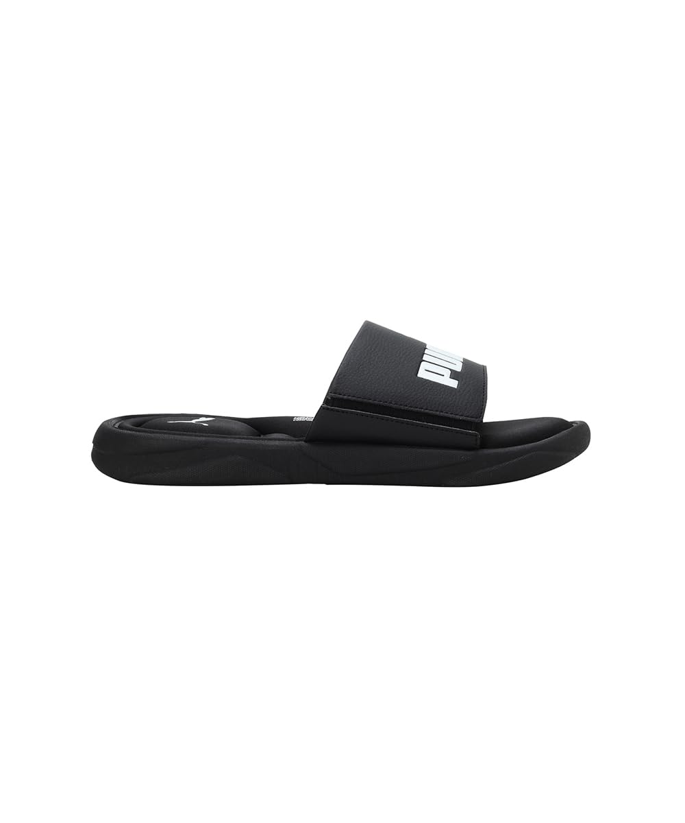 PUMA Puma Unisex Adult Royalcat Memory Foam Slide 9 UK Black-Black-White - image 2