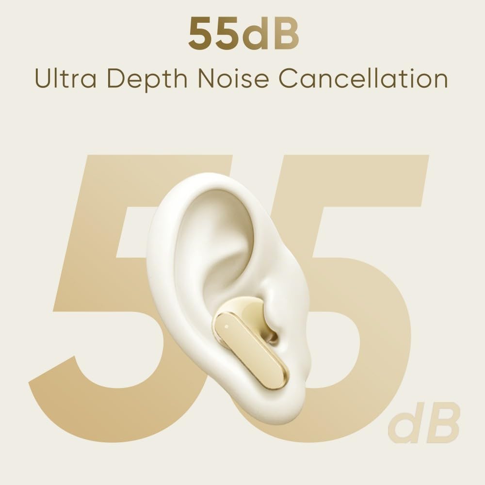 realme realme Buds Air 8,11mm+6mm Dual Dynamic Bass Drivers,58Hrs Playtime, 55dB ANC,6 Mic ENC, 45ms Low Latency, 360° Spatial Audio, Hi-Res LHDC, IP55 Dust & Water Resistant, BT V5.4 (Master Grey) - image 5