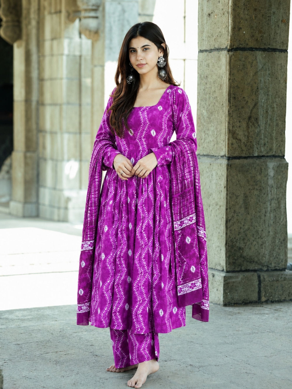 Sajni Three Piece Anarkali Set