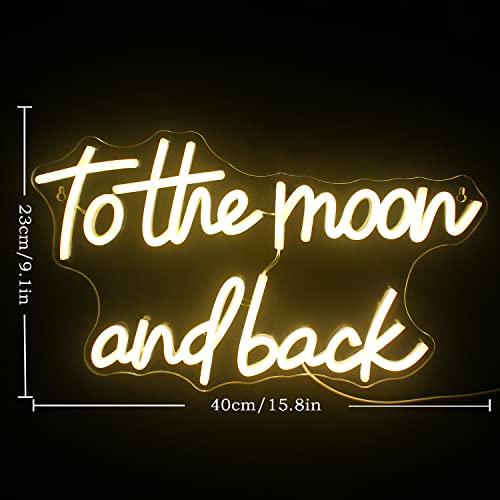 To The Moon and Back Neon Sign | Neon Signs India — Image 6