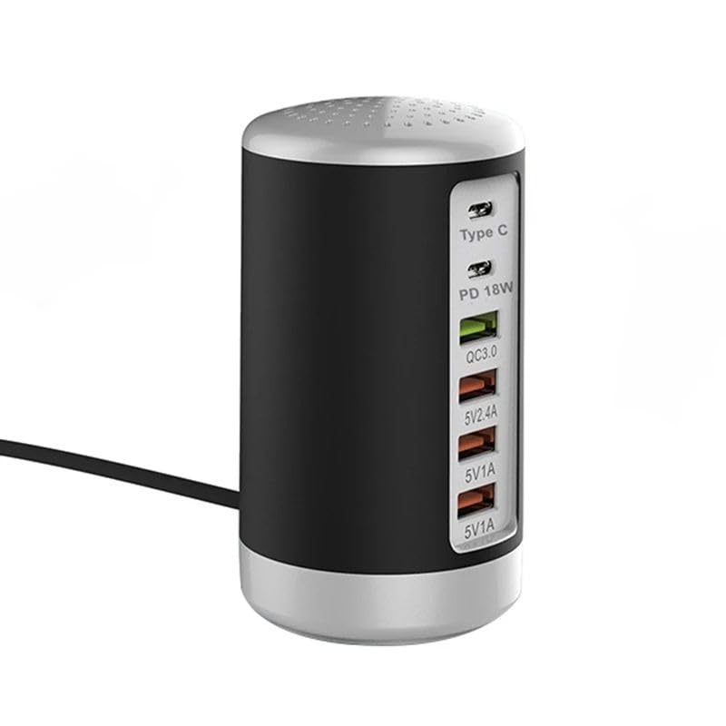WISTAR Multi Port USB Charger Hub QC3.0 65W USB Fast Charger Multi 6 Port Type C PD Charger Mobile Phone Charging Dock Station - image 1