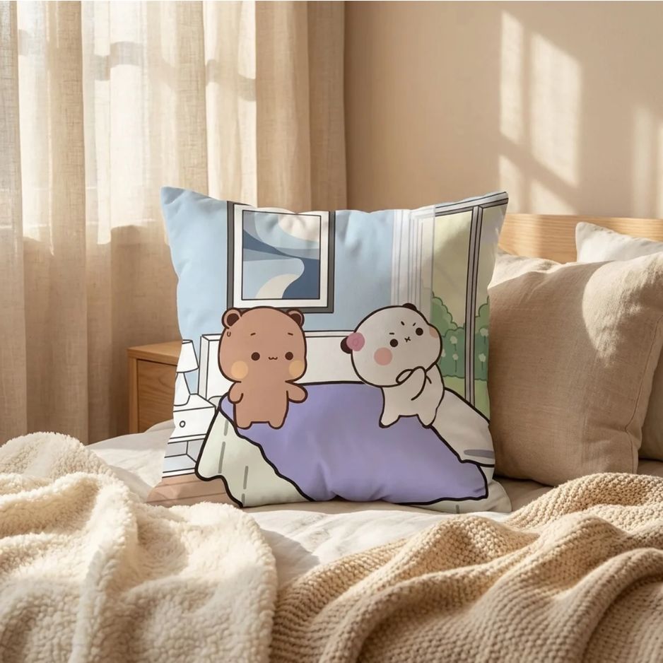 Cozy Bedroom Bears Cushion Cover C8-3