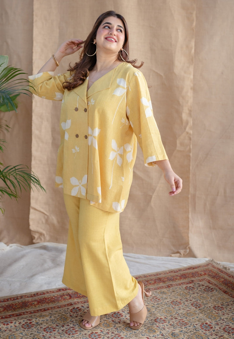 Zuelia Dabu Slub Cotton Co-ord Set