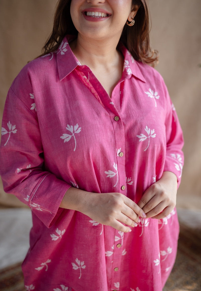 Elijah Dabu Slub Cotton Embroidered Dress