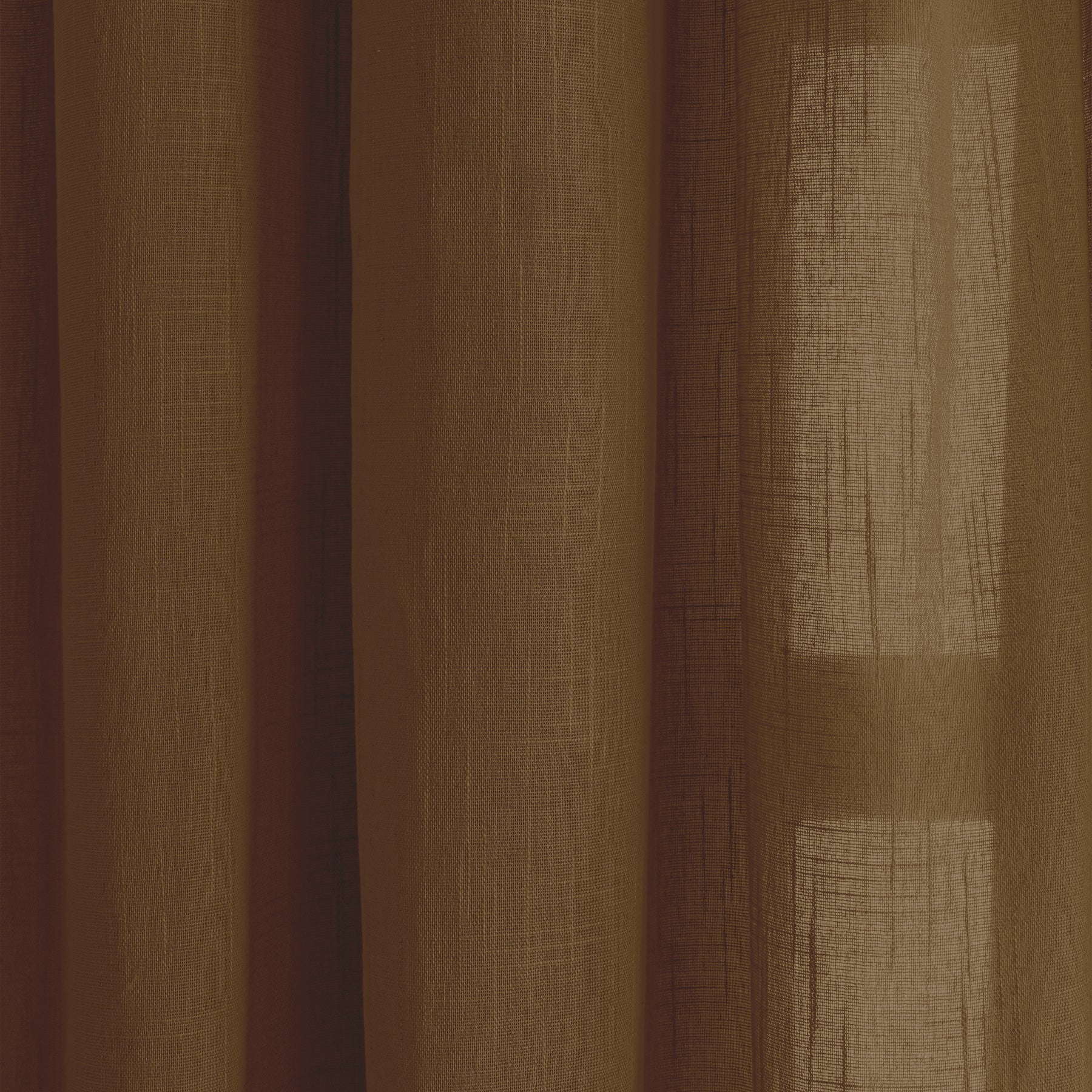 Fort Absolute - Twist Tab Top Sheer Curtain (Dark Brown)-4