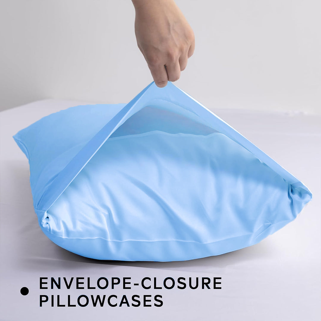 Fort Mellow - Solid Duvet Cover (Light Blue)-3