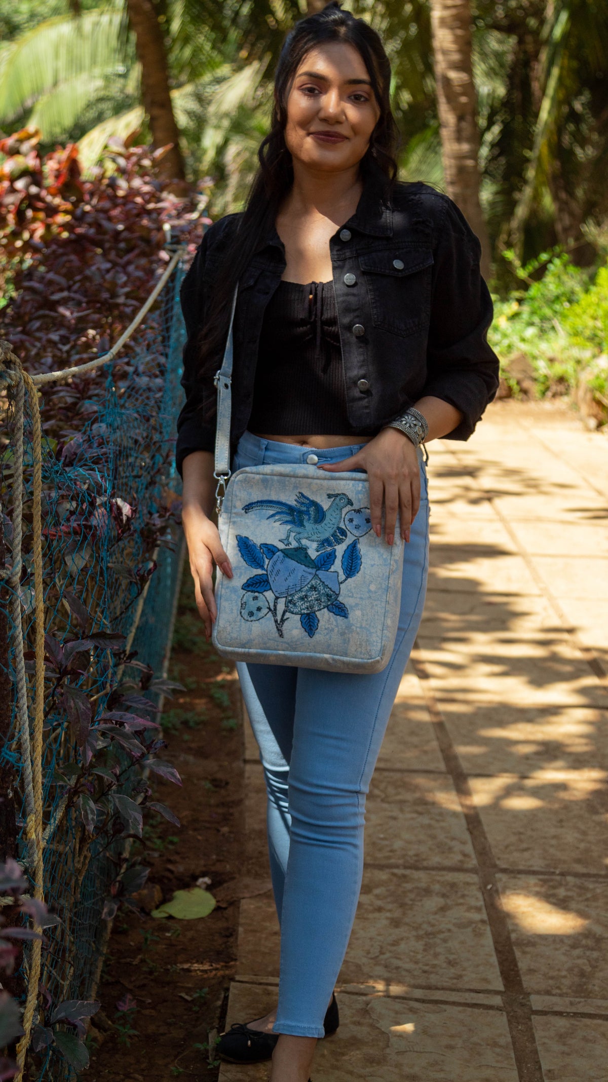 Sling Bag Tree of Life • Blue-3