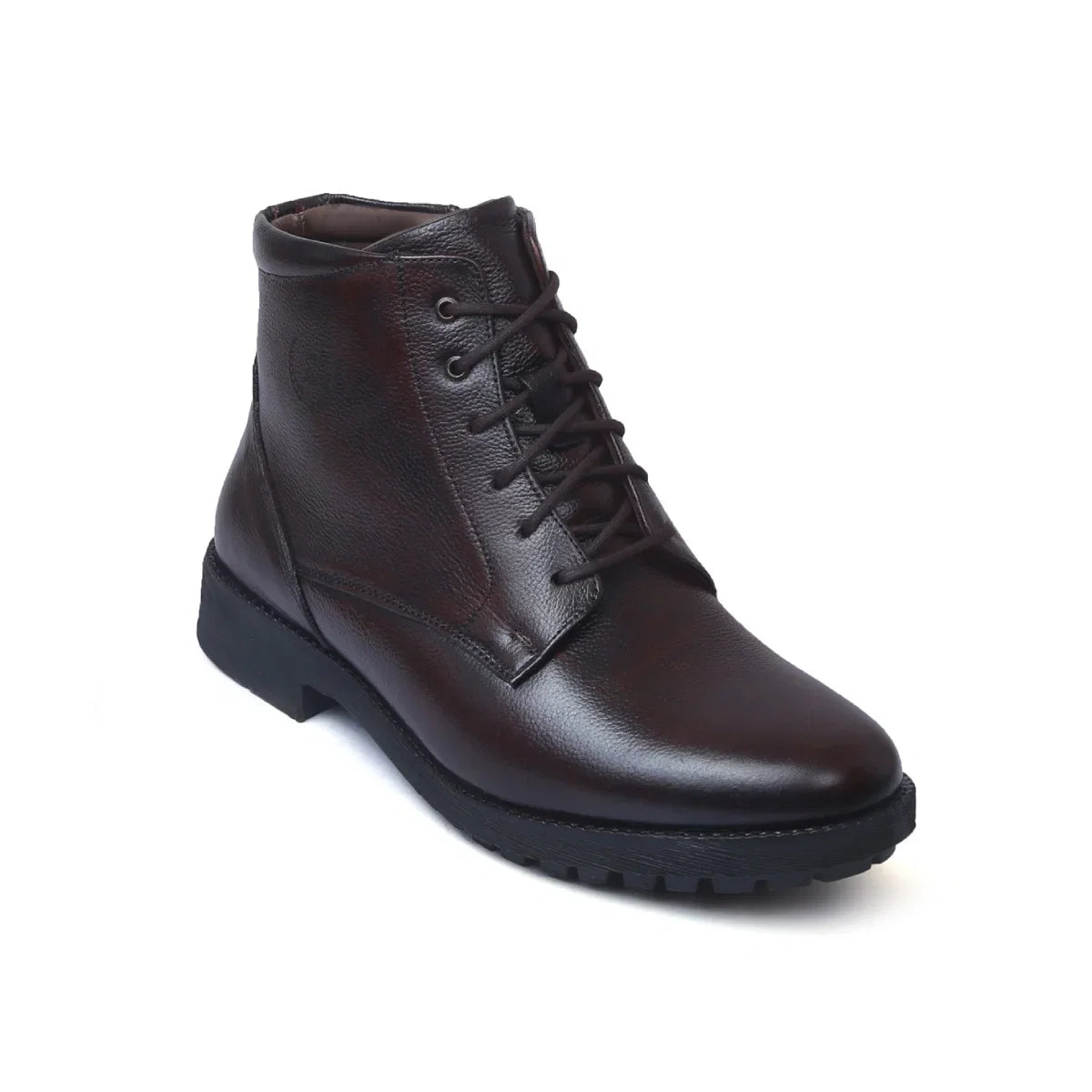 High Ankle Leather Zipper Boots for Men - 3572
