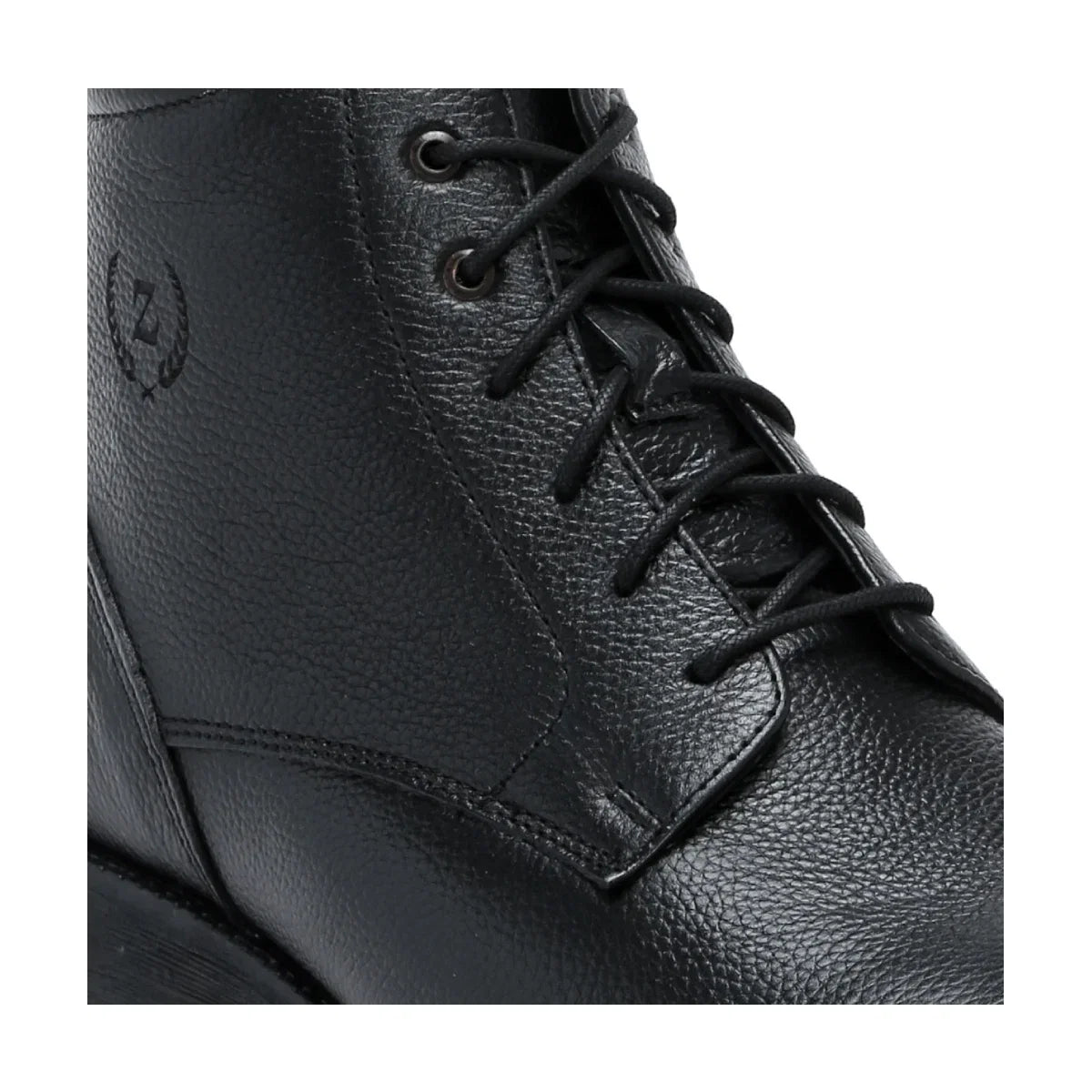 High Ankle Leather Zipper Boots for Men - 3572