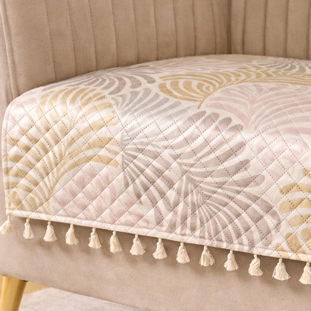 Opal Palms - Printed Sofa Cover (Multicolor)-4