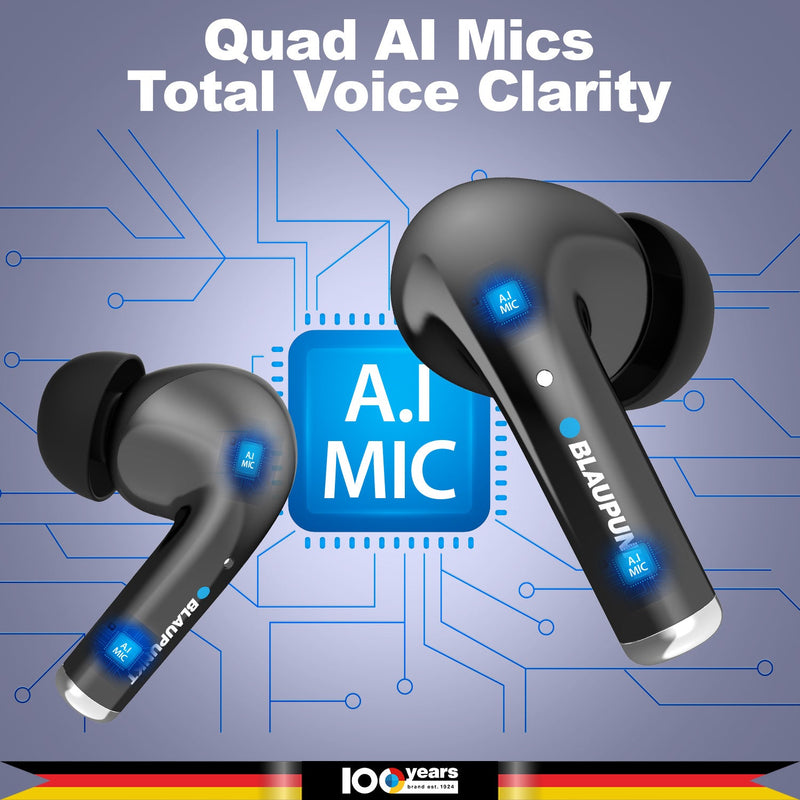 BTW300 Moksha Turbopods TRUE ANC Wireless Earbuds (Black)-4