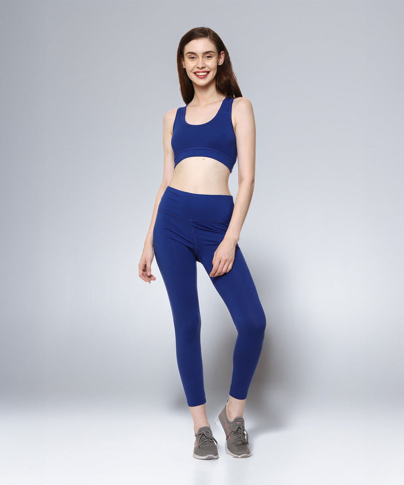 Naturefab Women's Bamboo Sports Bra Blue-4