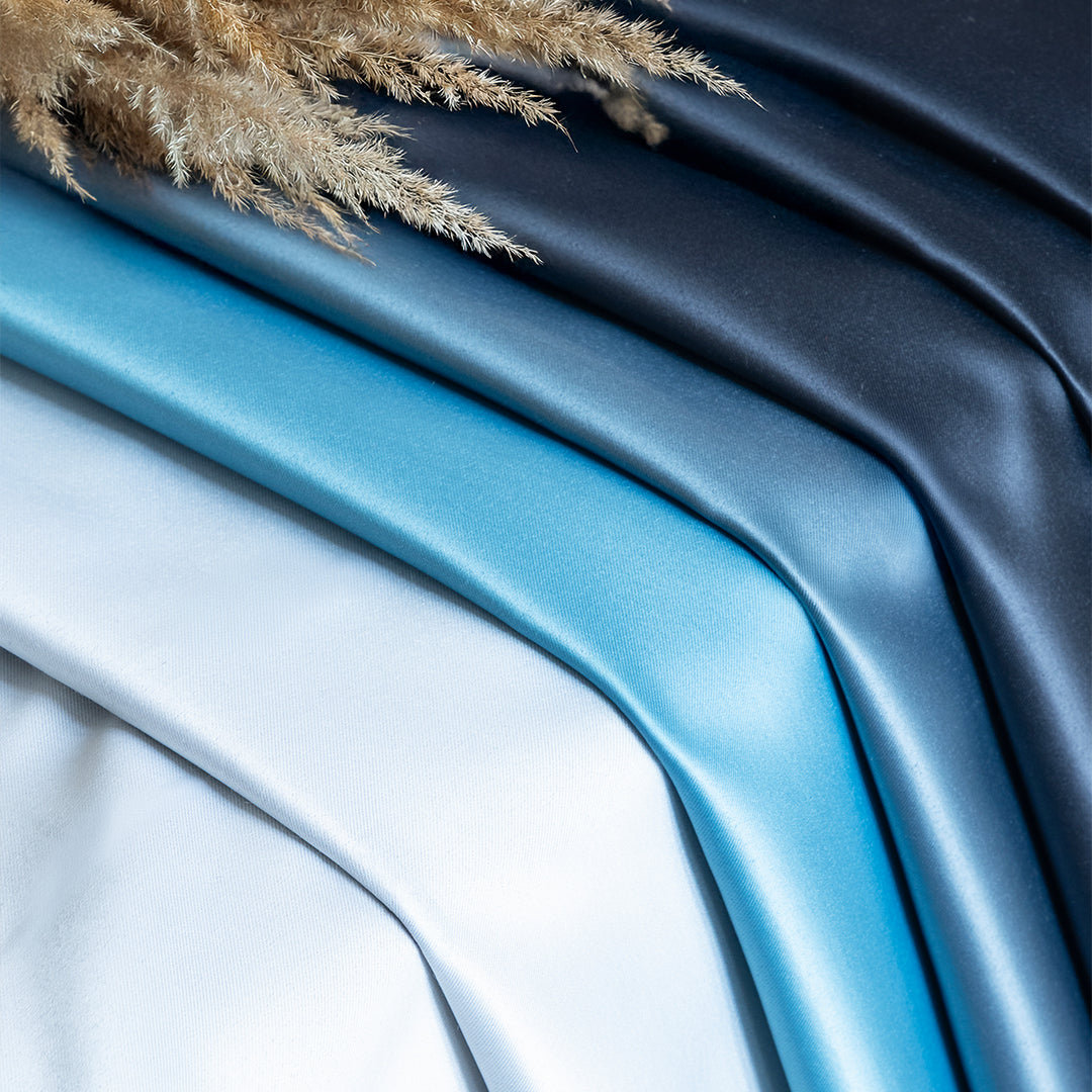 Blackout Ombre Curtain (Blue & Black)-4