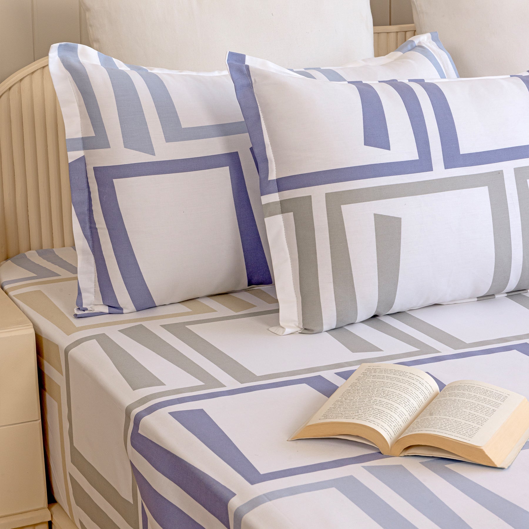 Imprimer Modern Maze - Printed Fitted Sheet-5