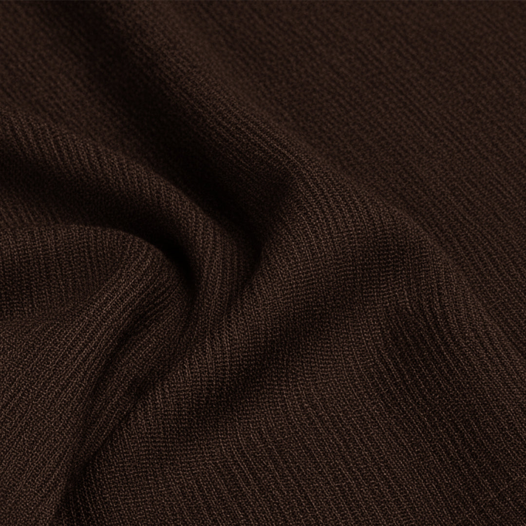 Chenille Solid Brown Sofa Cover-10