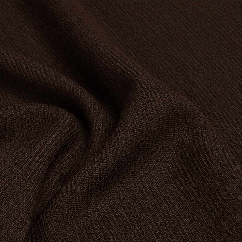 Chenille Solid Brown Sofa Cover-10