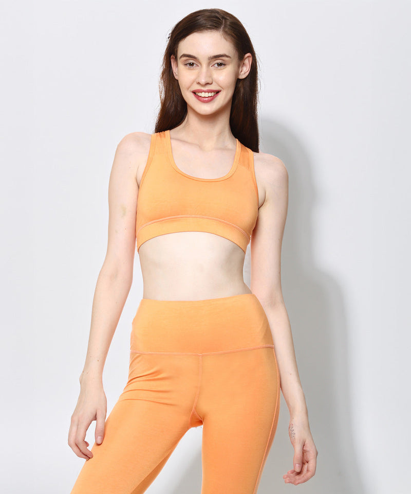Naturefab Women's Bamboo Coórds Set Papaya-5