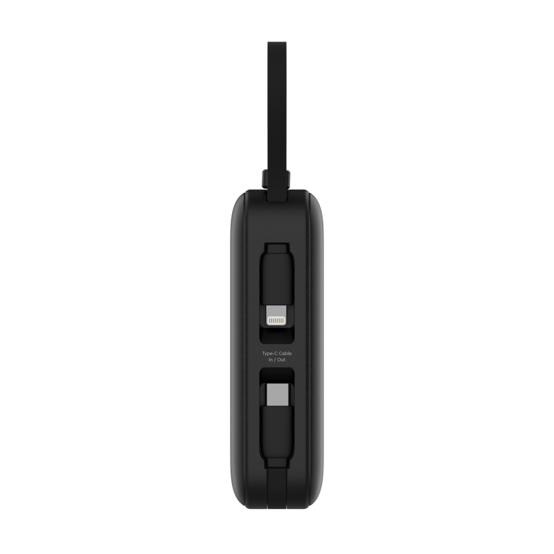Maverick Mini 20,000mAh Powerbank with 20W Built-in Lightning & Type-C Cables