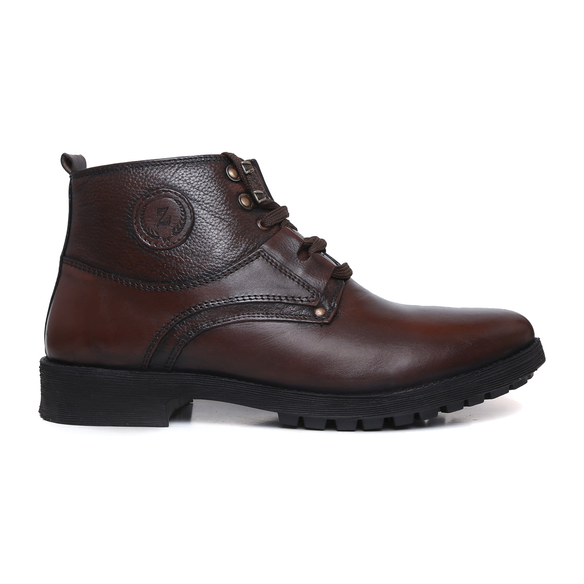 Men's Leather Ankle Boots – Burnished S-3581 | Zoom Shoes