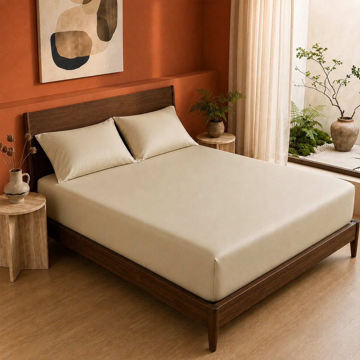 Organic Bamboo Fitted Sheet – Soft, Cool & Breathable-4