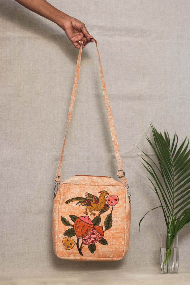 Sling Bag Tree of Life • Peach-4