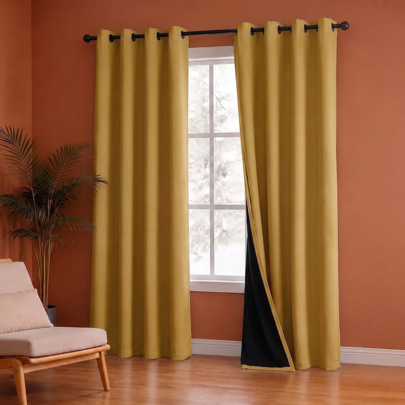 Fort Essential - Black Backing Blackout Curtain-4