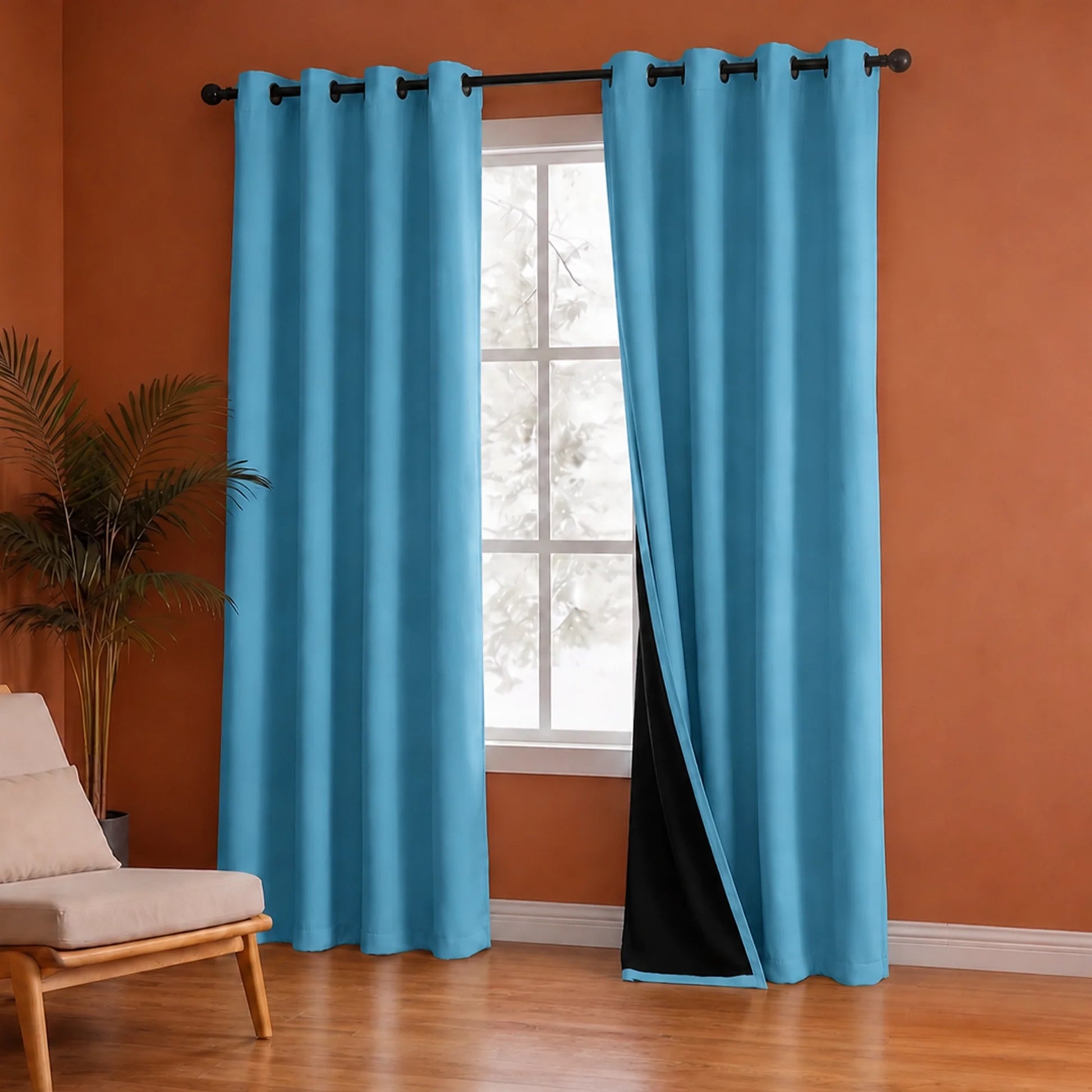 Fort Essential - Black Backing Blackout Curtain-4