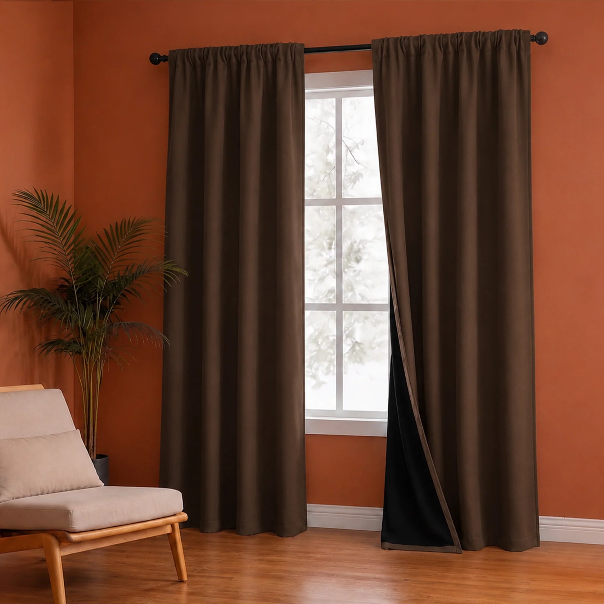Fort Essential - Black Backing Blackout Curtain-4