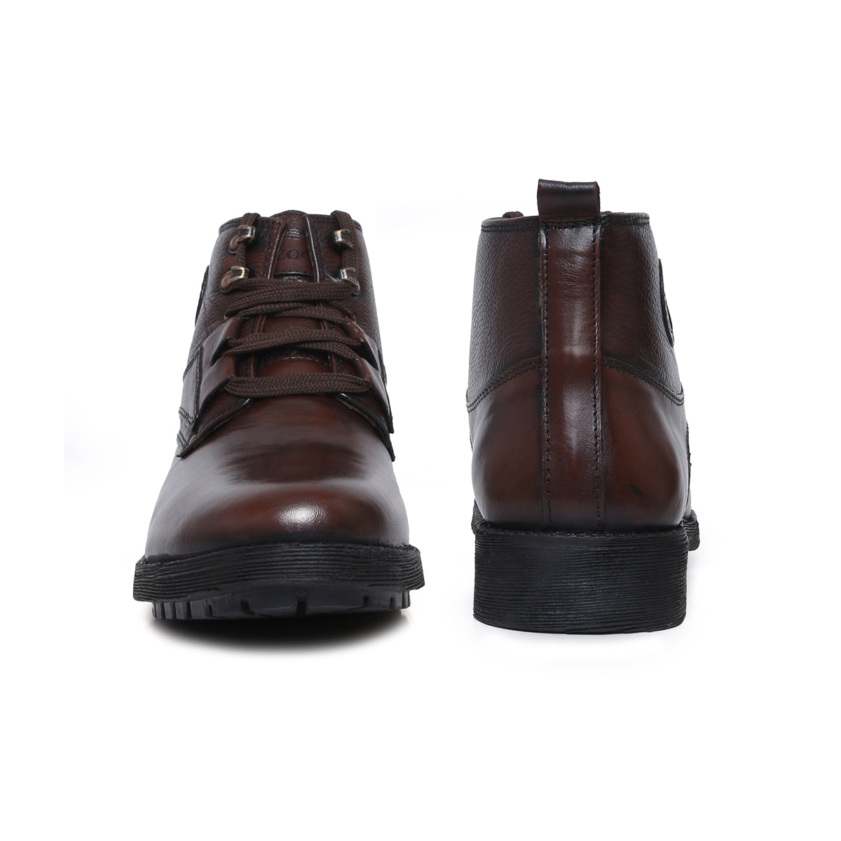 Men's Leather Ankle Boots – Burnished S-3581 | Zoom Shoes