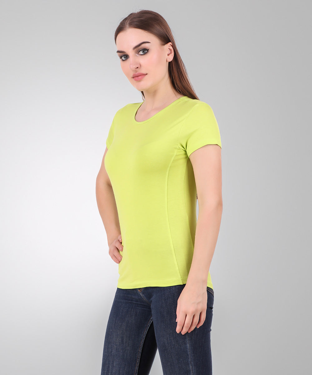 Naturefab Women's Organic Bamboo Tshirt Lemon