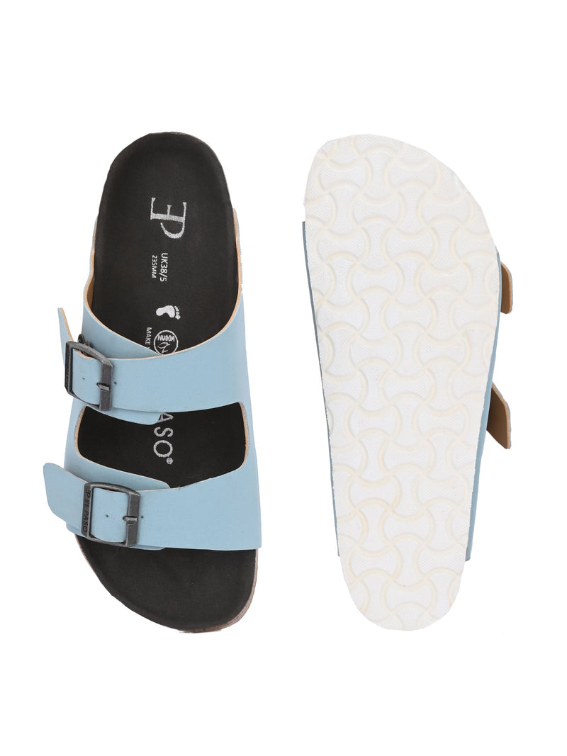 Luxurious Camel Leather Double-Strap Sandal For Women-55
