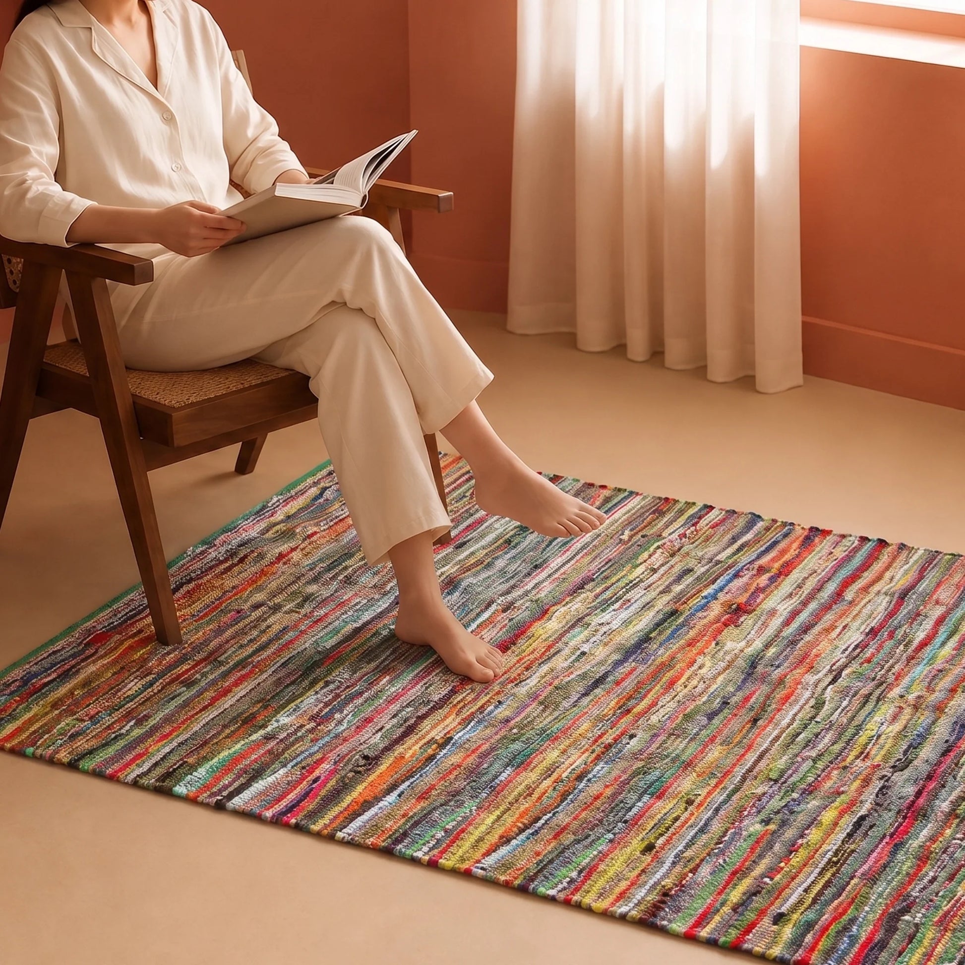 Earthology Harmony - Recycled Rug (Green)-4